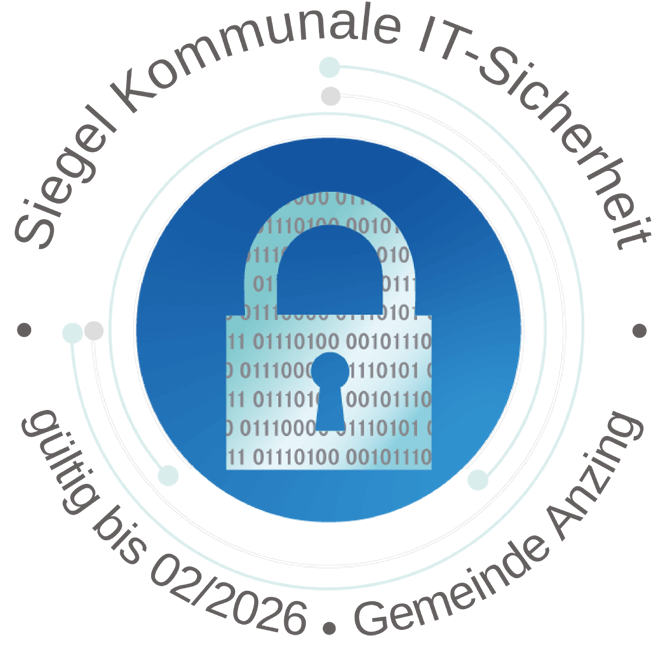 Siegel kommunale IT-Sicherheit Gemeinde Anzing